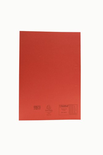 Exacompta Guildhall Square Cut Folder 315gsm Foolscap Red (Pack of 100) FS315-REDZ