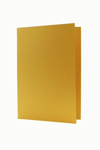 Exacompta Guildhall Square Cut Folder 315gsm Foolscap Yellow (Pack of 100) FS315-YLWZ