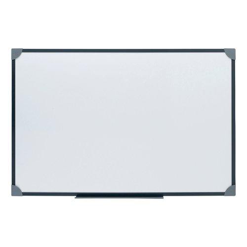 5 Star Office Magnetic Drywipe Board Steel Trim with Fixing Kit and Detachable Pen Tray 900x600mm