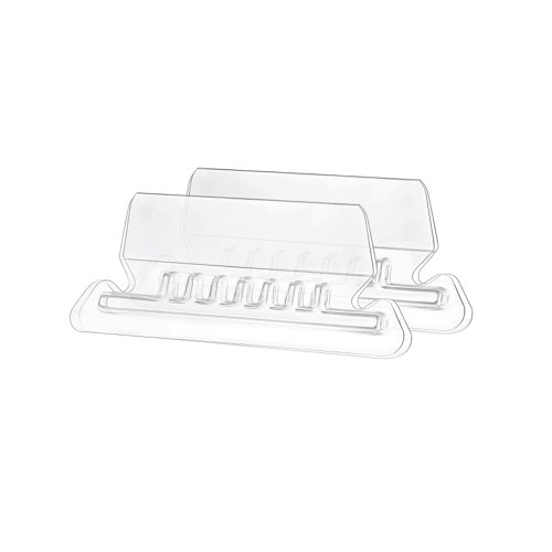 5 Star Office Plastic Tabs for Suspension File Clear (Pack of 50)
