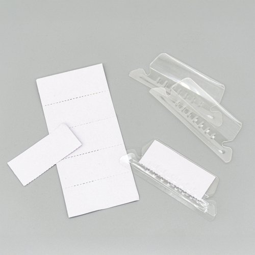 5 Star Office Plastic Tabs for Suspension File Clear (Pack of 50)