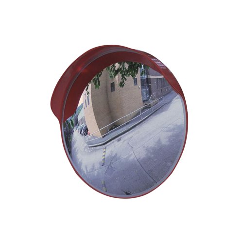5 Star Outdoor Convex Mirror with Hood 450mm Diameter FS556583