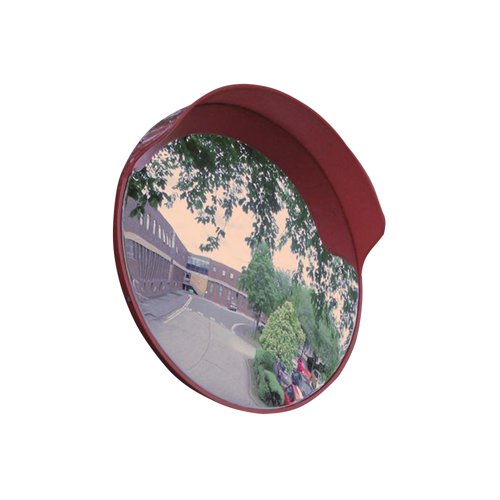 5 Star Keylight Outdoor Convex Mirror with Hood 450mm Dia FS556585
