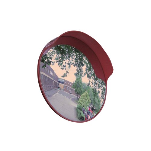 5 Star Keylight Outdoor Convex Mirror with Hood 600mm Dia FS556586