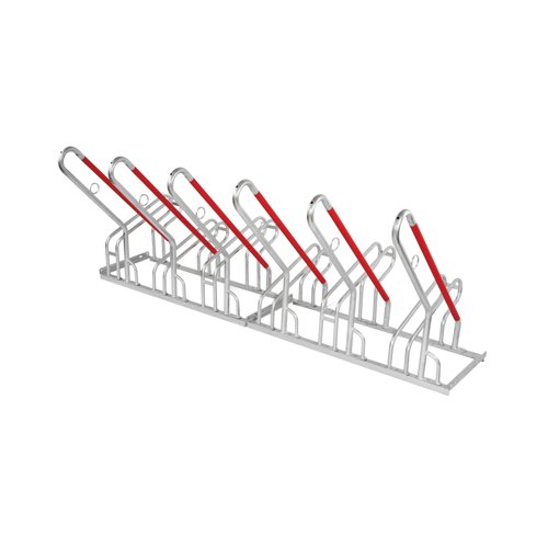 City Hybrid Bicycle Rack 6 Cycle Capacity FS604965