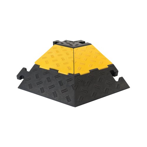 Traffic-Line Cable Protect Ramp Large Left Angle Sec Ylw/Blk FS607126