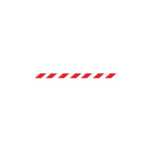 WallMaster 400 Magn Back Barrier Blk with Red/Wht Belt 4.6m
