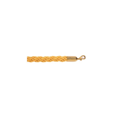 5 Star Braided Rope Gold 1.8m with Polished Brass Ends