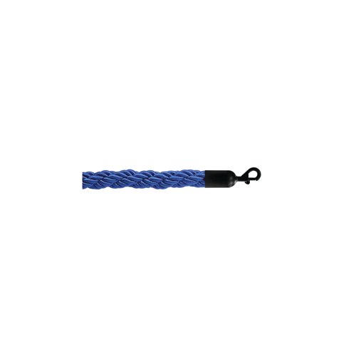5 Star Braided Rope Blue 1.8m with Black Ends