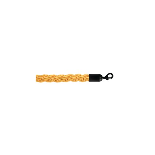 5 Star Braided Rope Gold 1.8m with Black Ends