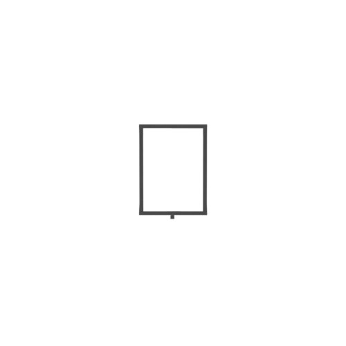 Standard Vertical A4 Sign Frame Black for Rope Barriers