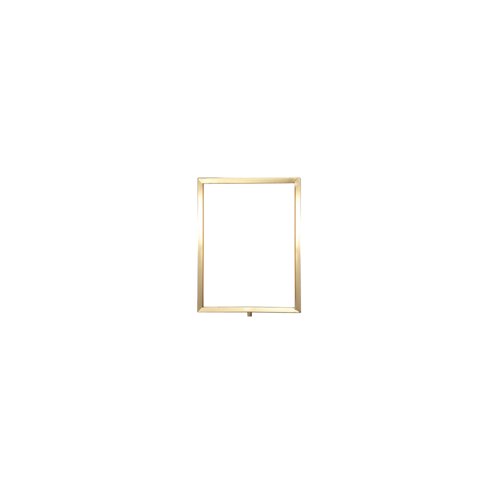 Standard Vertical A4 Sign Frame Polished Brass for Rope Barriers