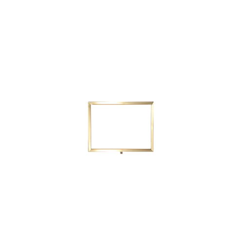 Standard Horizontal A4 Sign Frame Polished Brass for Rope Barriers