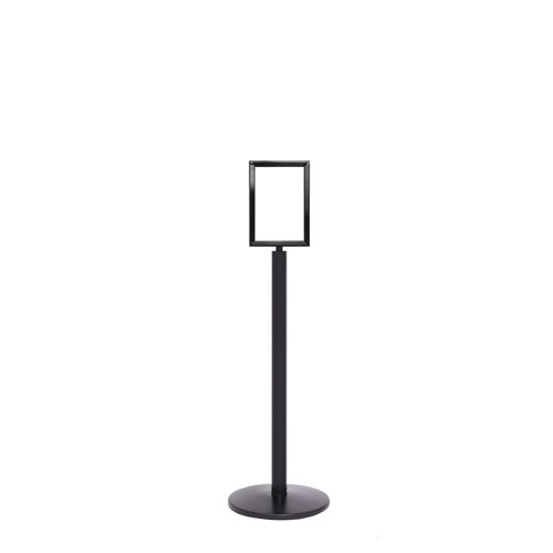 5 Star Sign Stands Black Post with A4 Vertical Sign