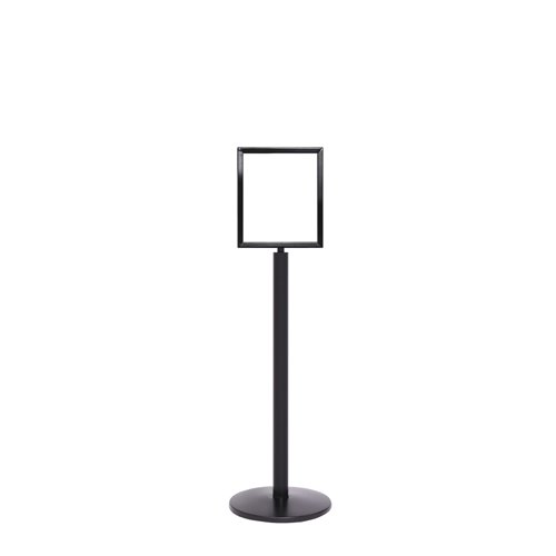 5 Star Sign Stands Black Post with A3 Vertical Sign