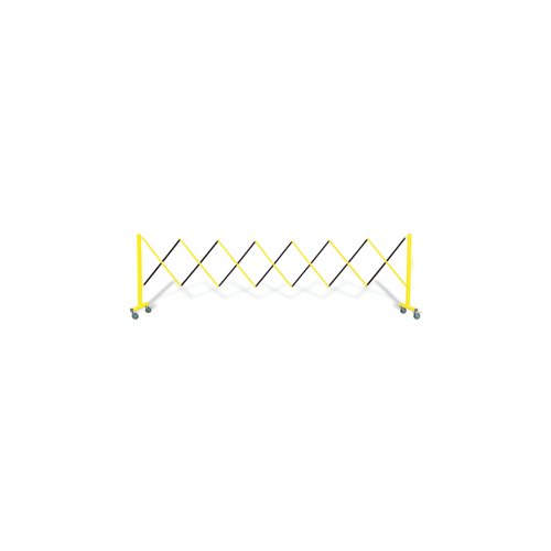 5 Star FlexPro Expanding Barricade Yellow/Black 3.4m