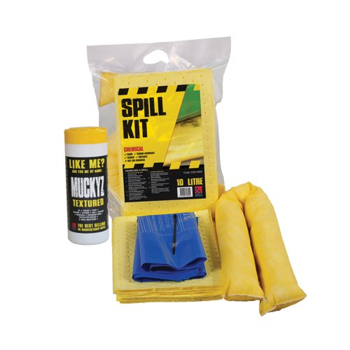 5 Star Chemical Spill Kit in Heat-sealed Mini Bag Yellow FS634801