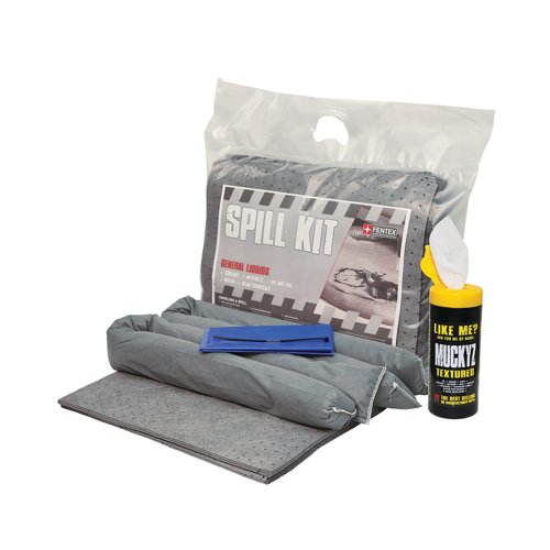 5 Star General Purpose Spill Kit in a Heat-sealed Bag Grey FS634825