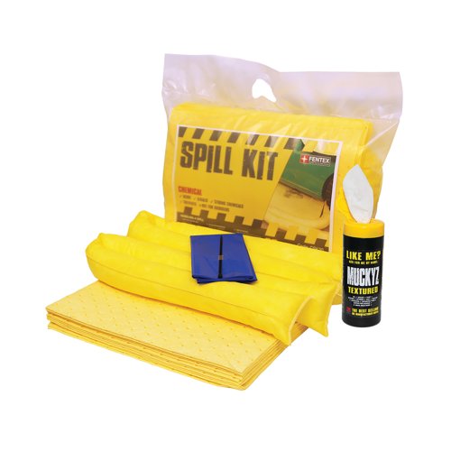 5 Star Chemical Spill Kit in Heat-sealed Bag Yellow FS634962