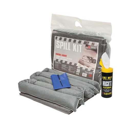 5 Star General Purpose Spill Kit in a Heat-sealed Bag Grey FS634993