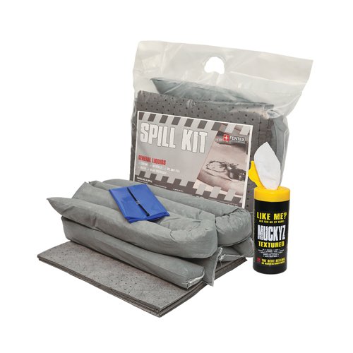 5 Star General Purpose Spill Kit in a Heat-sealed Bag Grey FS635204