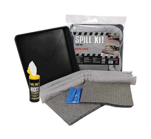 5 Star Gel Pup Spill Kit with Drip-tray 30L Grey FS635860