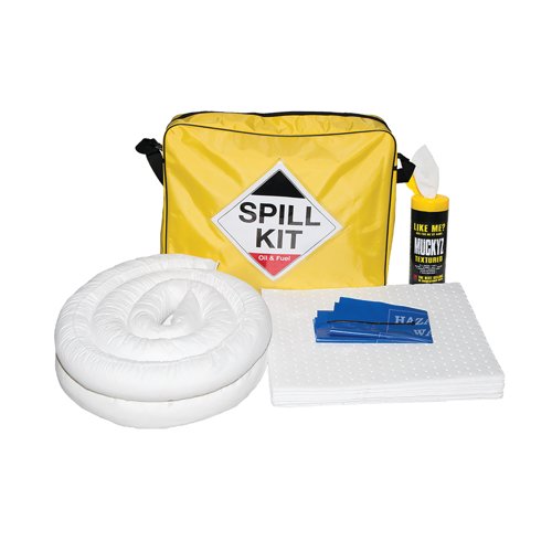 5 Star Oil and Fuel Spill Kit in Shoulder Bag 50 Litre White FS636362