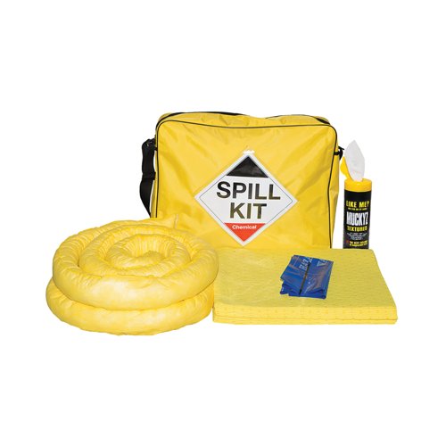 5 Star 50L Chemical Spill Kit in Hi-Vis Shoulder Bag Yellow FS636478