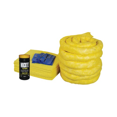 5 Star Refill Kit for 120L Spill Kit in a Wheelie Bin Yellow FS637017