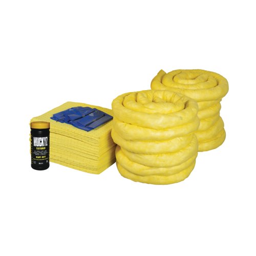 5 Star Refill Kit for 240L Spill Kit in a Wheelie Bin Yellow FS637178
