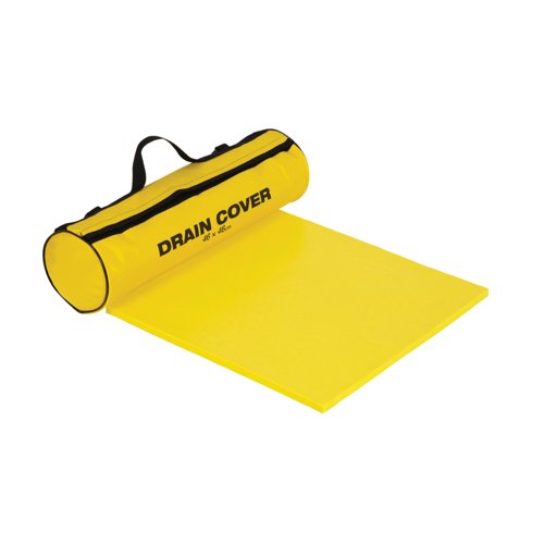 5 Star Drain Cover 460x460mm in Wallmounted Holdall Yellow FS637499