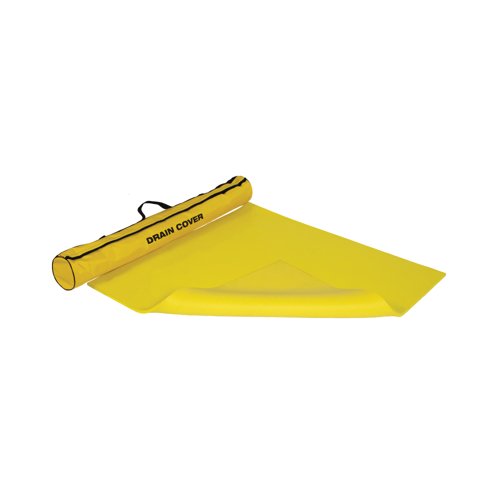 5 Star Drain Cover 910x910mm in Wallmounted Holdall Yellow FS637628