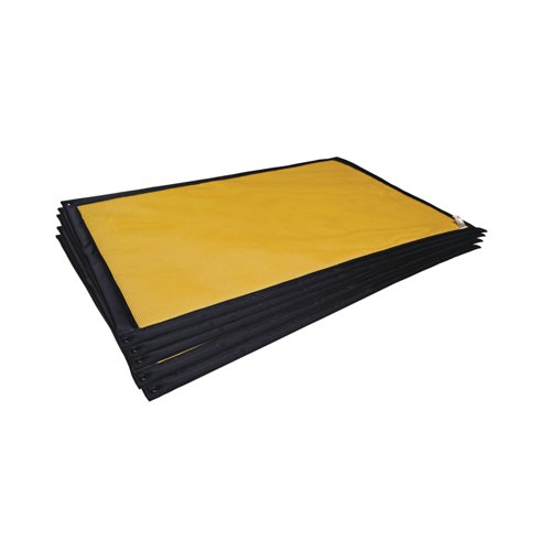 5 Star SpillTrapper Oil Mat Medium Yellow Pack of 5 FS638045