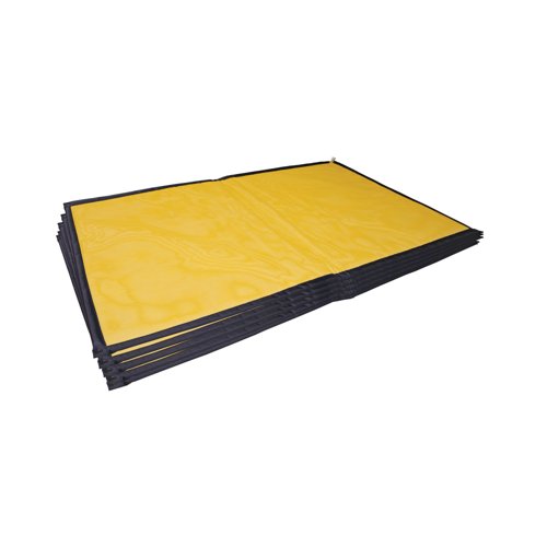 5 Star SpillTrapper Oil Absorbent Mat Large Yellow Pack of 5 FS638342