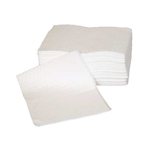5 Star DW Oil/Fuel Pads Poly Pack 480x390mm Wht Pack of 100 FS638984