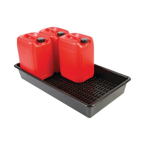 5 Star Evo Rcyc Spill Tray with Removable Grid 6x25L Black FS641649