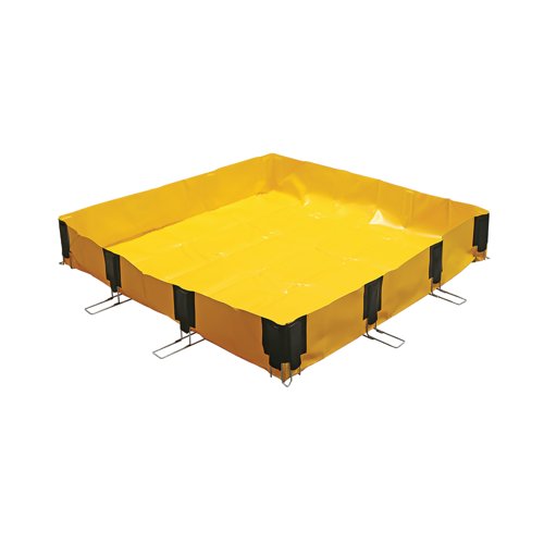 5 Star InstaBund Pool 4 Corner/8 Side 1500x1500x250mm Yellow FS642356