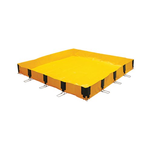5 Star InstaBund Pool 4 Corner/12 Side 2000x2000x250mm Yellow FS642387