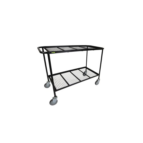 5 Star Mobile Shelf Trolley with Mesh Shelves 1200x450x900mm FS644299