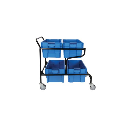 5 Star Mob Container Trolley +4 Containers 1400x640x1050mm FS644510