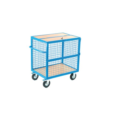 5 Star Security Mob Mesh Trolley Lockable Lid 1100x700x1140 FS645463