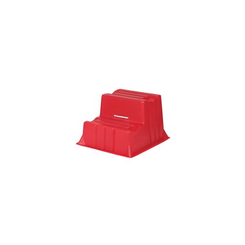 5 Star 2 Tread Industrial Steps PE Red 510x600x370mm FS645784