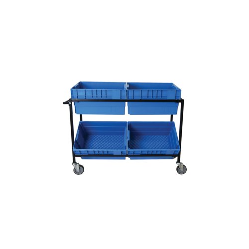 5 Star Mob Cntn Picking Trolley +4 Containers 1260x420x910mm FS647313