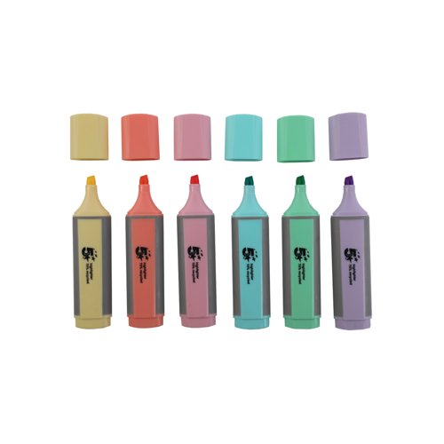 5 Star Highlighter Set Recycled Content Pastel Assorted (Pack of 10) FS667996