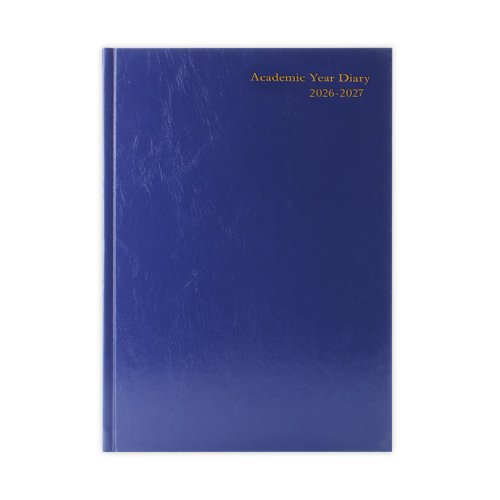 5 Star Academic Diary Day Per Page A5 Blue 2026-2027 KF1A5ABU26