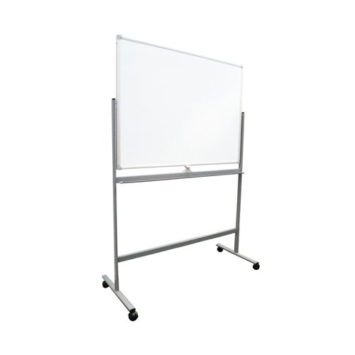 5 Star 1200 x 900mm Mobile Double Sided Magnetic Whiteboard FS668159
