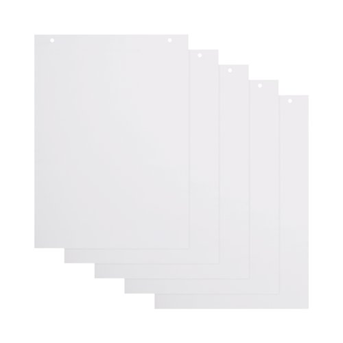 5 Star Plain Flipchart Pad 60gsm 20 Sheets A1 (Pack of 5) FS668897