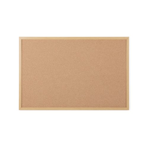 5 Star Cork Noticeboard Oak Effect Frame 1800x1200mm FS669062