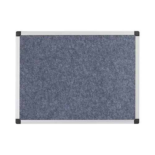 5 Star Fire Retardant Noticeboard 1200x900mm Grey FS669103