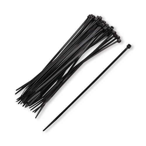 Cable Ties 300x4.8mm Black Pk100
